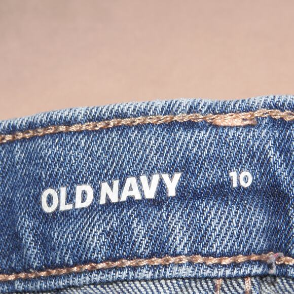 Old Navy Medium Wash Denim High Rise Girls Flare Jeans - Picture 6 of 8